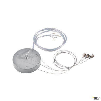 SLV Abhängset für 1-10V MEDO LED, silbergrau, 5-adrig