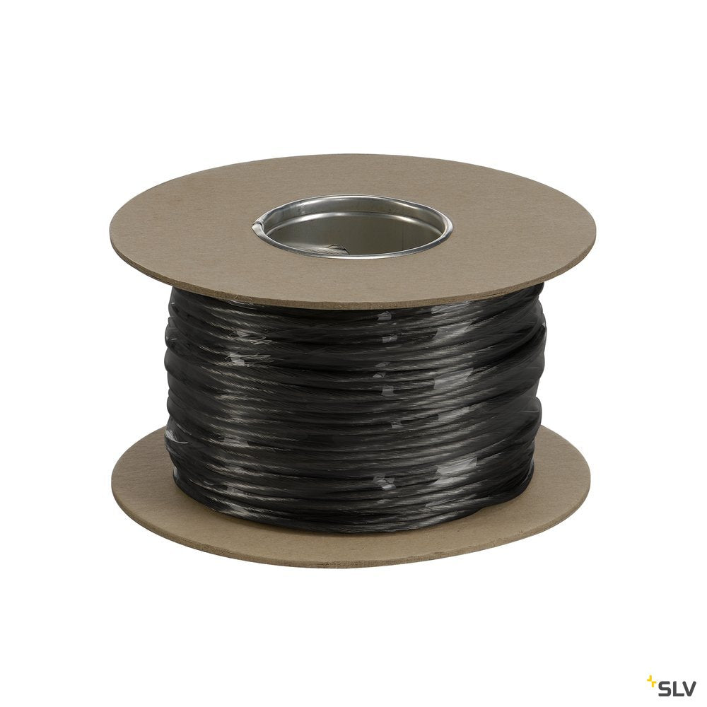 SLV NIEDERVOLT-SEIL, für TENSEO Niedervolt-Seilsystem, schwarz, 4mm², 100m