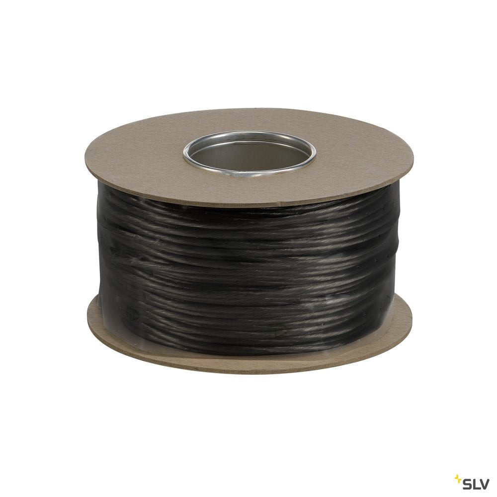 SLV NIEDERVOLT-SEIL, für TENSEO Niedervolt-Seilsystem, schwarz, 6mm², 100m