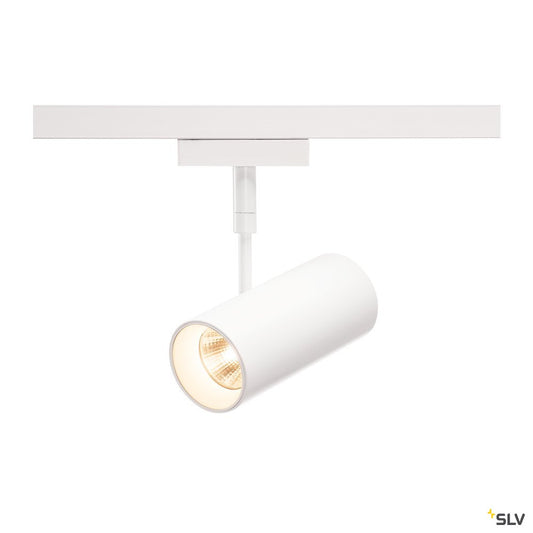 SLV REVILO LED Strahler für 2Phasen Hochvolt-Stromschiene, 2700K, weiß, 15°, inkl. 2 Phasen-Adapter