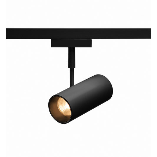 SLV REVILO, Strahler für SLV D-TRACK Hochvolt-Stromschiene 2Phasen, LED, 3000K, schwarz, 15°, inkl. 2 Phasen-Adapter