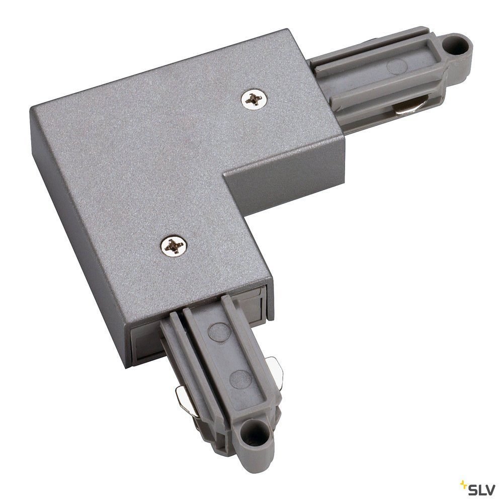 SLV L-Verbinder HV 1-Phasen SL aussen silbergrau