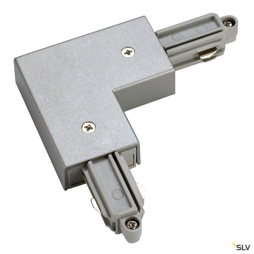 SLV L-Verbinder HV 1-Phasen SL innen silbergrau