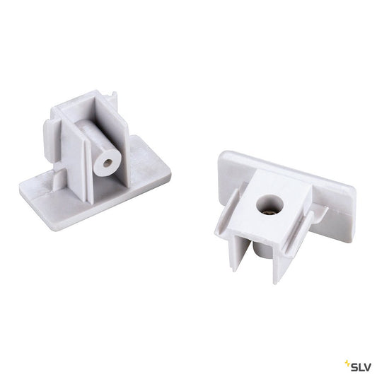 SLV Endkappe 1-Phasen Aufbau weiss (2 Stück)