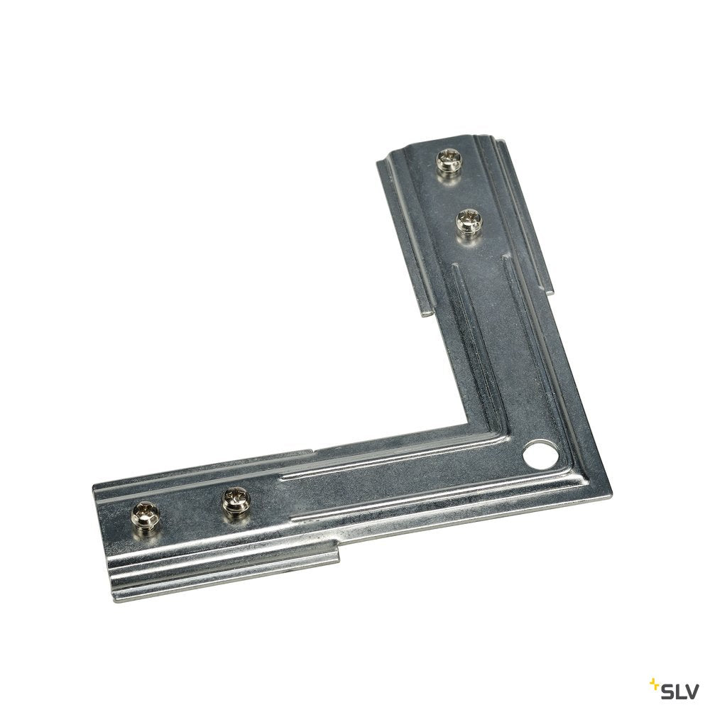SLV Stabilisator Eckverbinder lang für 1-Phasen HV-Stromschiene, nickel matt
