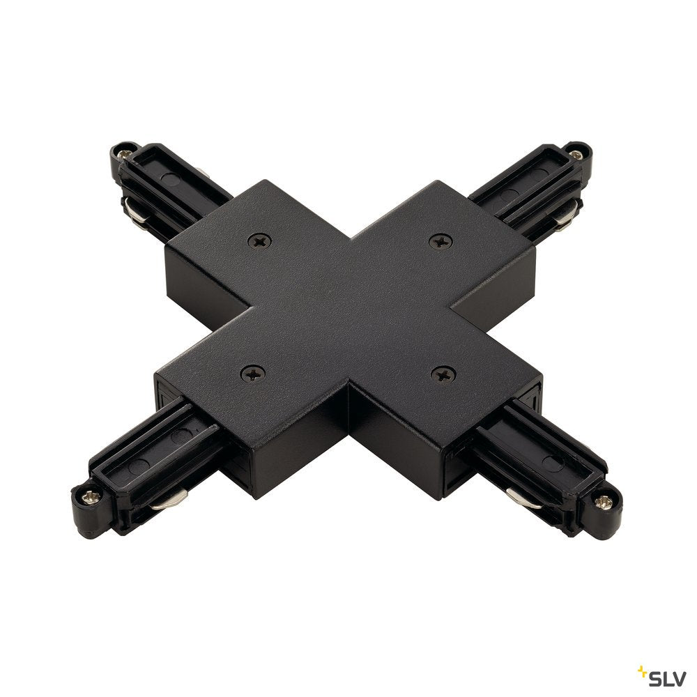 SLV X-Verbinder für 1-Phasen HV-Stromschiene, Aufbauversion schwarz
