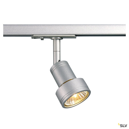 SLV Stromschienenstrahler PURI Leuchtenkopf grau GU10 50W 1P.