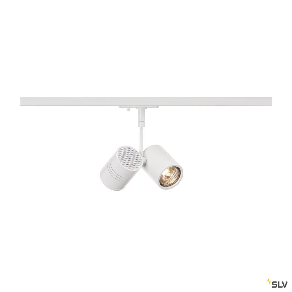 SLV BIMA II Leuchtenkopf, mattweiss, 2xGU10, max. 50W, inkl. 1P.-Adapter