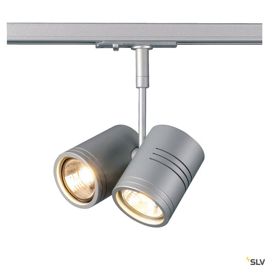 SLV Stromschienenstrahler BIMA II grau 2xGU10 50W 1P.
