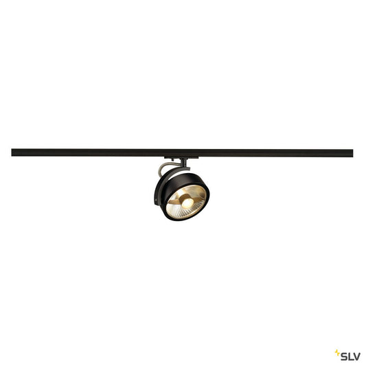 SLV KALU TRACK QPAR111 Leuchten- kopf, schwarz, inkl. 1P.-Adapter