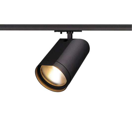 SLV BILAS LED Spot, rund, mattschwarz, 15W, 25°, 2700K, inkl. 1P.-Adapter