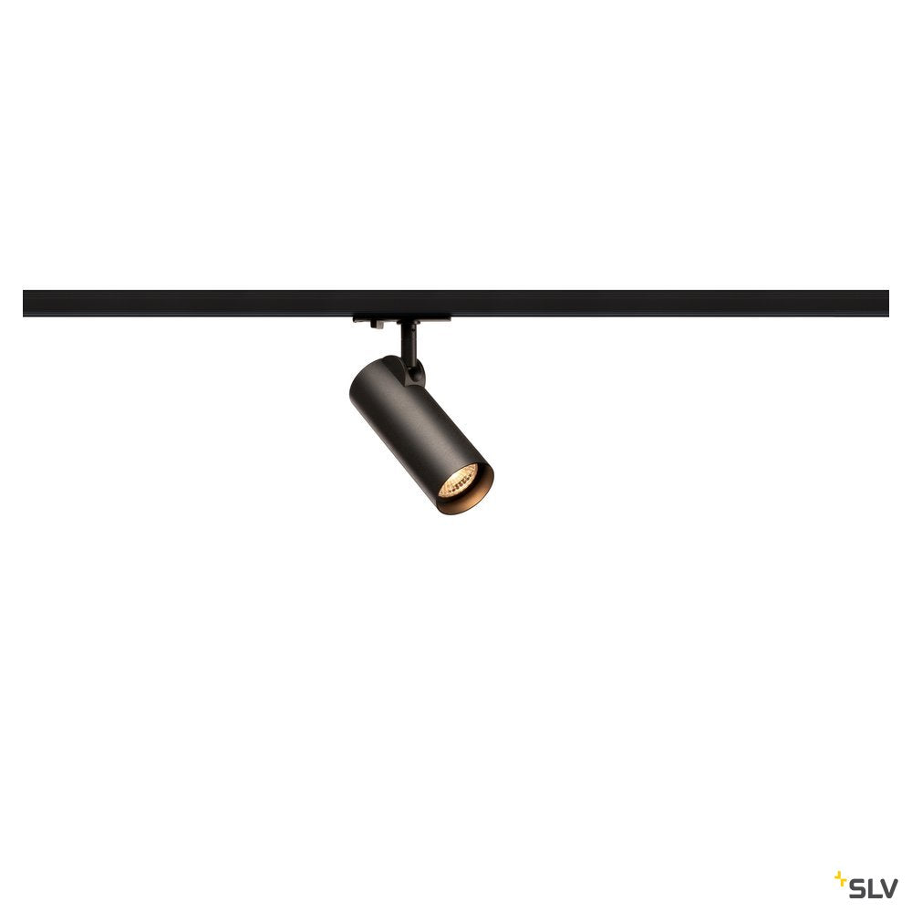 SLV HELIA 50 LED Strahler für 1Phasen Hochvolt-Stromschiene, 3000K, schwarz, 35°, inkl. 1 Phasen-Adapter