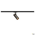 SLV HELIA 50 LED Strahler für 1Phasen Hochvolt-Stromschiene, 3000K, schwarz, 35°, inkl. 1 Phasen-Adapter