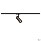 SLV HELIA 50 LED Strahler für 1Phasen Hochvolt-Stromschiene, 3000K, schwarz, 35°, inkl. 1 Phasen-Adapter