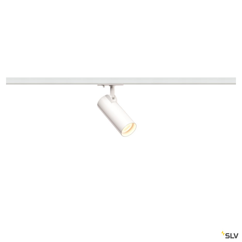 SLV HELIA 50 LED Strahler für 1Phasen Hochvolt-Stromschiene, 3000K, weiss, 35°, inkl. 1 Phasen-Adapter