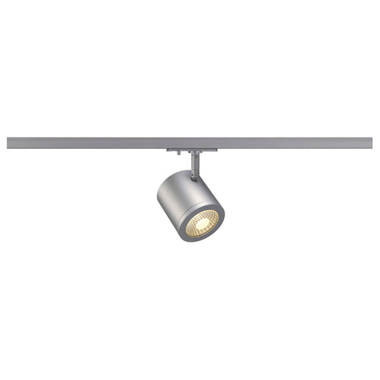 SLV ENOLA_C Spot, rund, silber- grau, 9W LED, 3000K, 55°, inkl. 1P.-Adapter