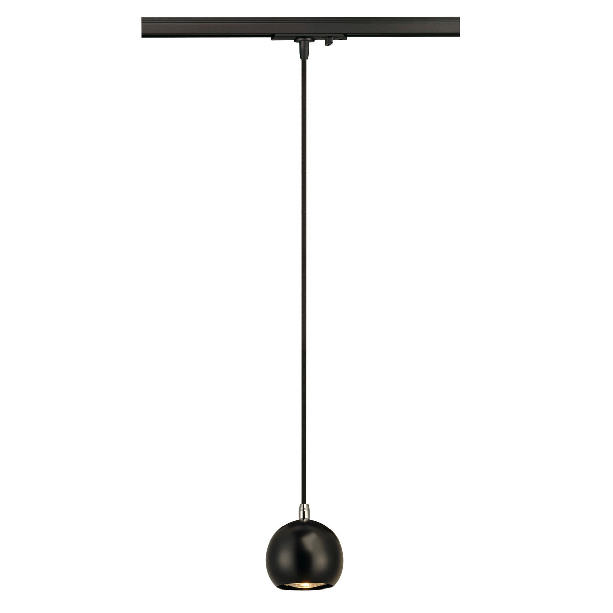 SLV LIGHT EYE Pendelleuchte GU10, schwarz/chrom, GU10, max. 5W, inkl. 1P.-Adapter