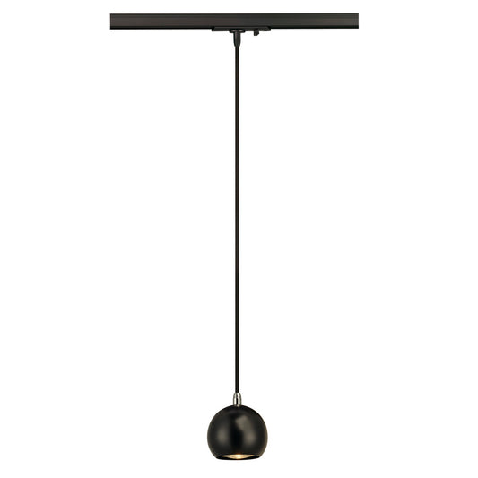 SLV LIGHT EYE Pendelleuchte GU10, schwarz/chrom, GU10, max. 5W, inkl. 1P.-Adapter