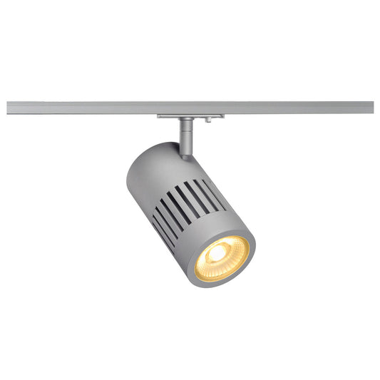 SLV STRUCTEC LED 24W, rund, silber, 3000K, 60°, inkl. 1P.-Adapter
