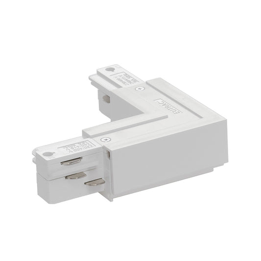 SLV EUTRAC L-Verbinder Erdeaussen, weiss