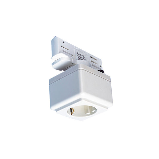 SLV EUTRAC Schienen Steckdose,weiss