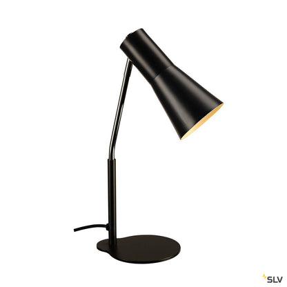 SLV PHELIA Tischleuchte, schwarz, aluminium/stahl, GU10