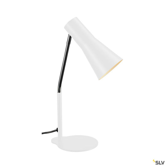 SLV PHELIA Tischleuchte, weiss, aluminium/stahl, GU10