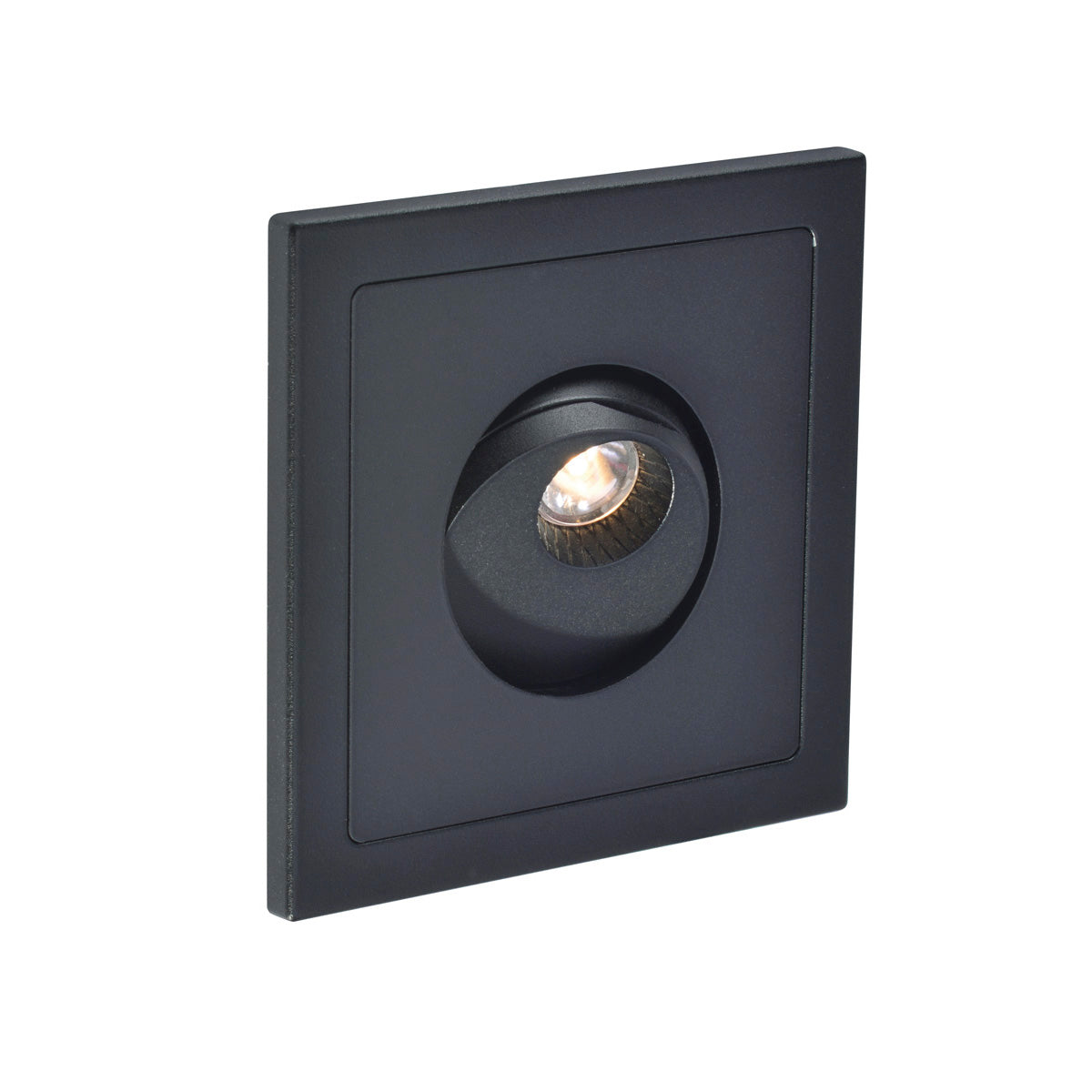 SLV PHO Wandleuchte, mattschwarz, 1W LED, 3000K