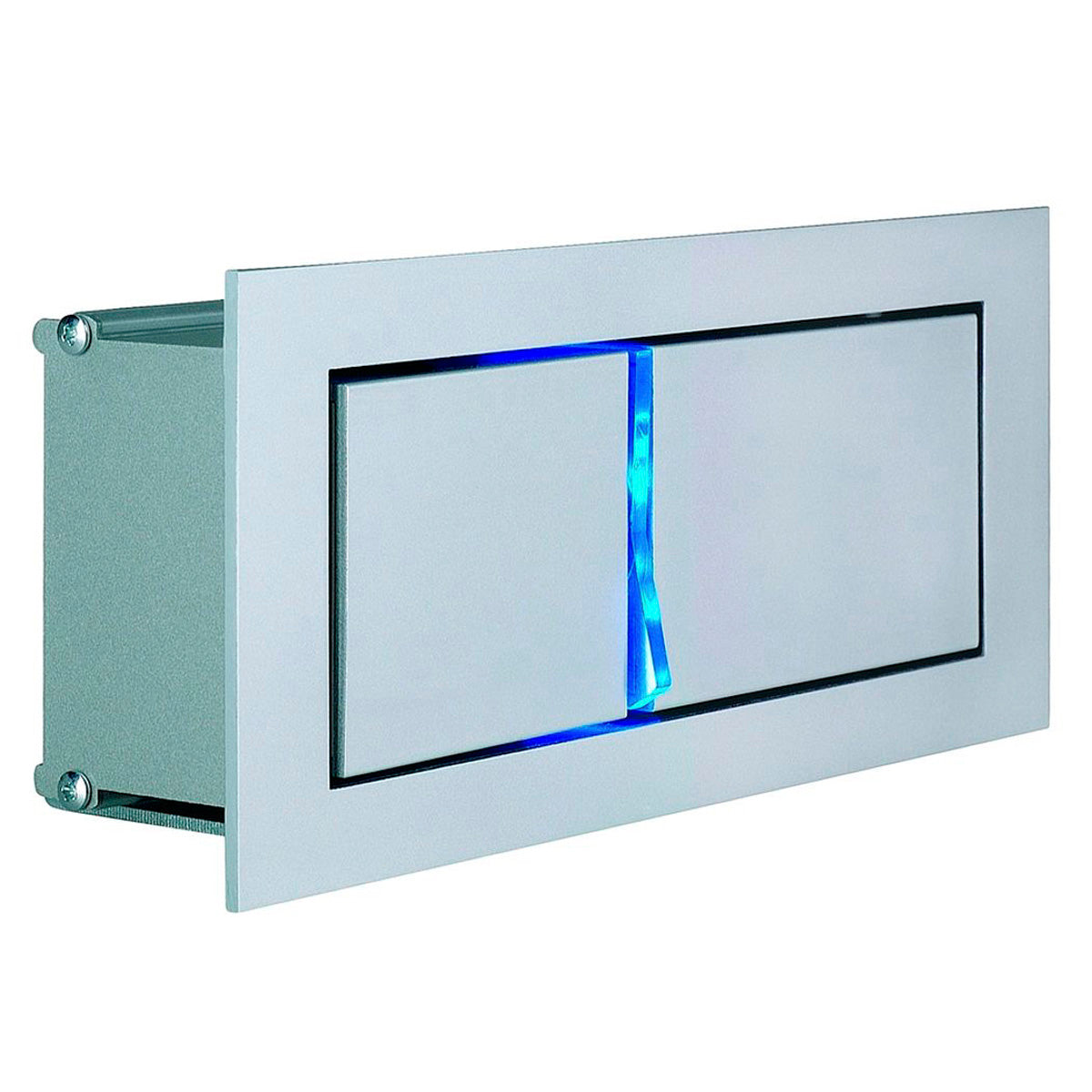 SLV BEDSIDE LINKS Wandleuchte, silbergrau, 3W LED, 4000K, mit blauem Orientierungslicht