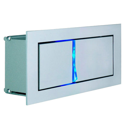 SLV BEDSIDE LINKS Wandleuchte, silbergrau, 3W LED, 4000K, mit blauem Orientierungslicht