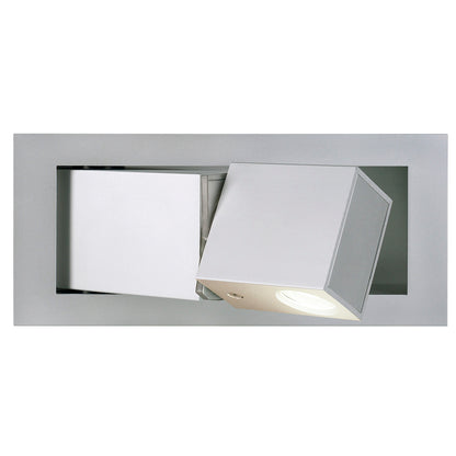 SLV BEDSIDE RECHTS Wandleuchte, silbergrau, 3W LED, 4000K, mit blauem Orientierungslicht