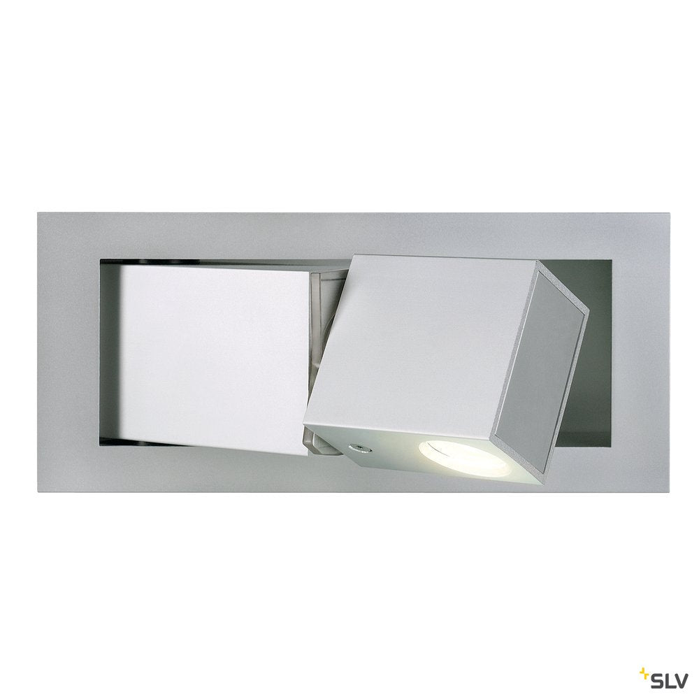 SLV Wandleuchte BEDSIDE RECHTS grau 3W LED 3000K
