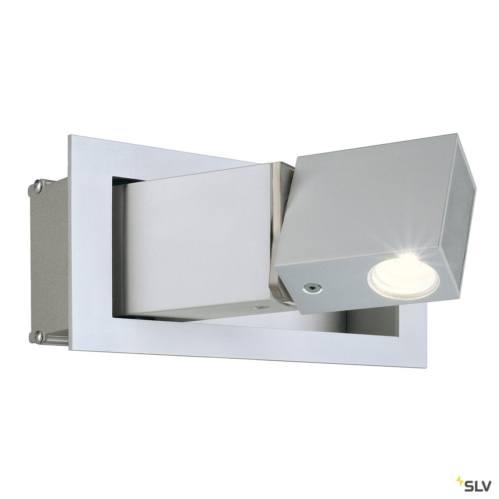 SLV Wandleuchte BEDSIDE RECHTS grau 3W LED 3000K