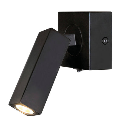 SLV STIX Wandleuchte, schwarz, 1x3W LED, warmweiss, 60°, 3000K, mit Gelenk