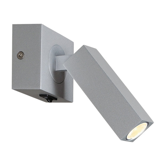 SLV STIX Wandleuchte, silbergrau, 1x3W LED, warmweiss, 3000K, mit Gelenk
