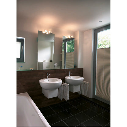 SLV MIBO STRAIGHT Spiegelleuchte, chrom, Glas teilsatiniert, 2xG9, max. 2x25W