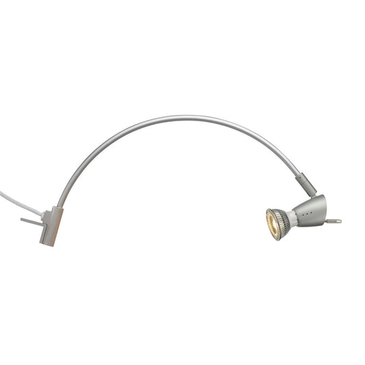 SLV HIBIT Displayleuchte, silbergrau, GU10, max. 75W