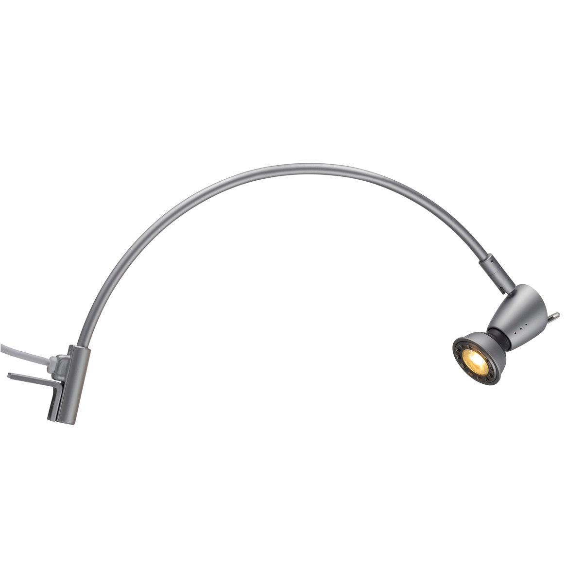 SLV HIBIT Displayleuchte, silbergrau, GU10, max. 75W