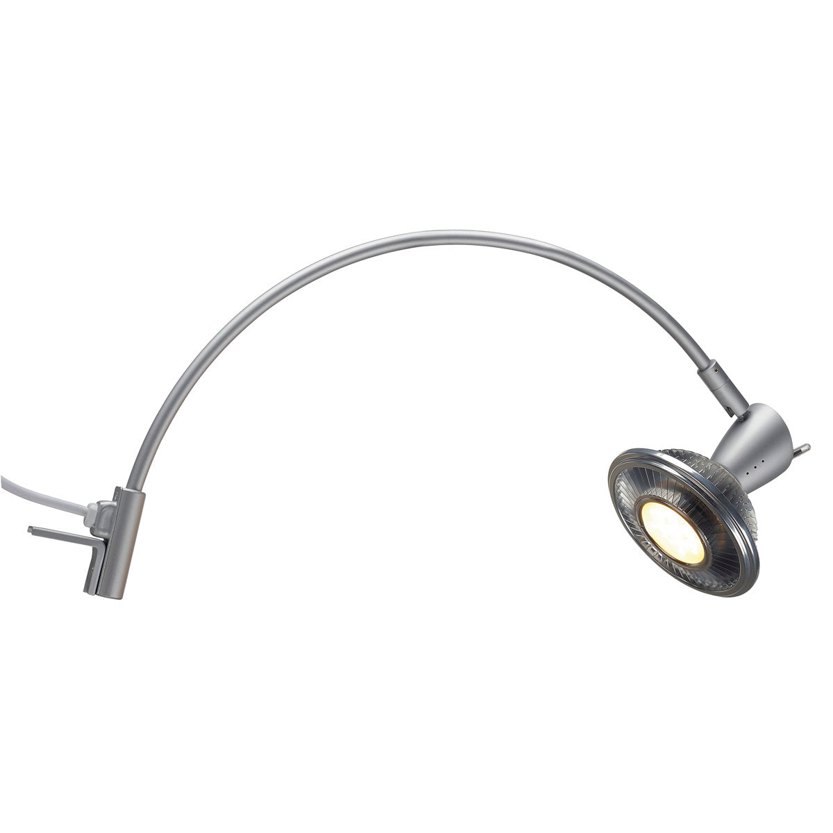 SLV HIBIT Displayleuchte, silbergrau, GU10, max. 75W