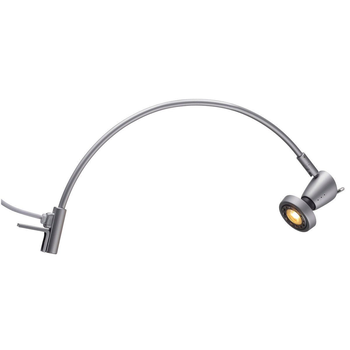 SLV HIBIT Displayleuchte, silbergrau, GU10, max. 75W