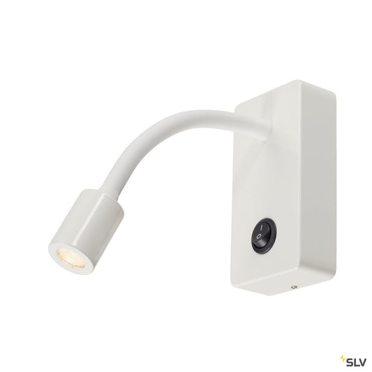 SLV PIPOFLEX Wandleuchte, mattweiss, 4W LED, 3000K