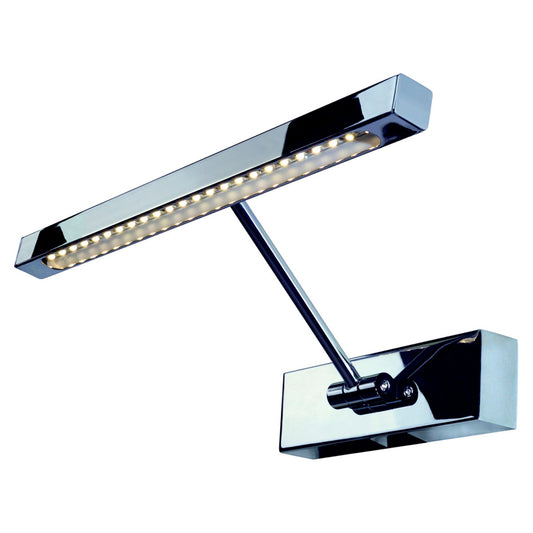 SLV LED Bilderleuchte STRIP, chrom, 2W, inkl. LED Strip mit 24 warmweissen LED