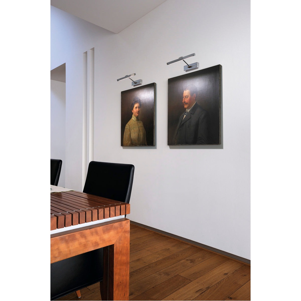 SLV LED Bilderleuchte STRIP, chrom, 2W, inkl. LED Strip mit 24 warmweissen LED
