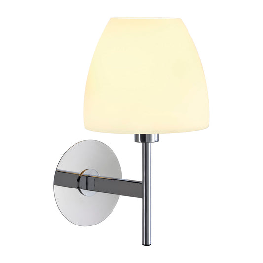 SLV Wandleuchte RIOTTE WALL chrom/Glas satiniert E14 40W