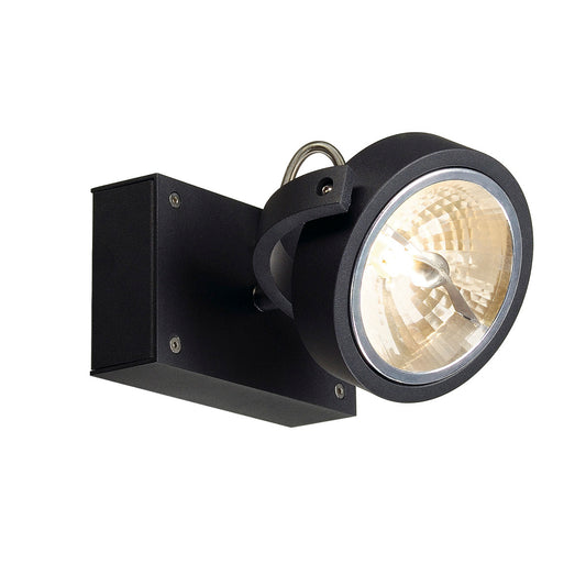 SLV KALU 1 Wand- und Deckenleuchte mattschwarz, QRB111, max. 50W