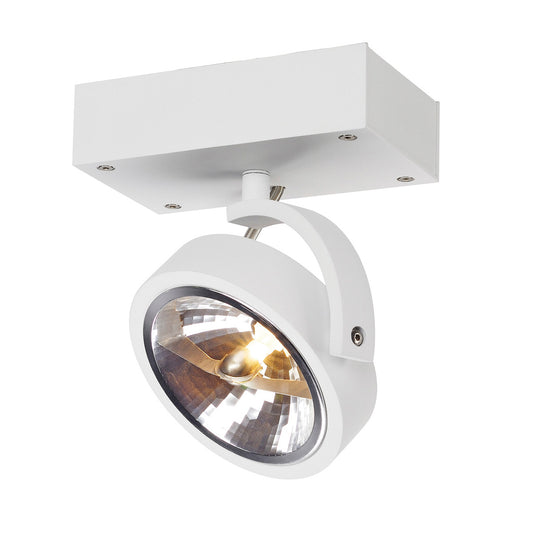 SLV KALU 1 Wand- und Deckenleuchte mattweiss, QRB111, max. 50W