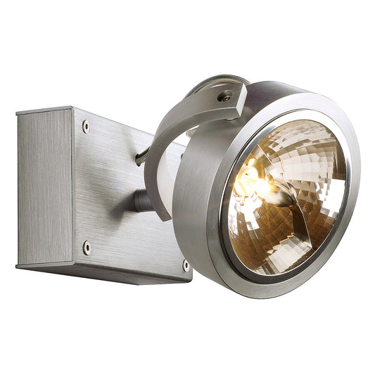 SLV KALU 1 Wand- und Deckenleuchte alu gebürstet, QRB111, max. 50W