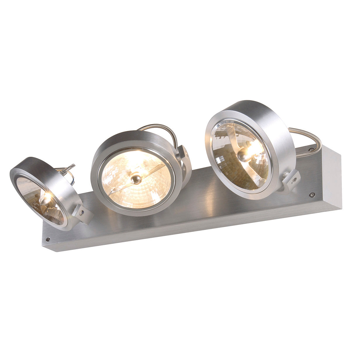 SLV KALU 3 Wand- und Deckenleuchte alu gebürstet, 3xQRB111, max. 50W