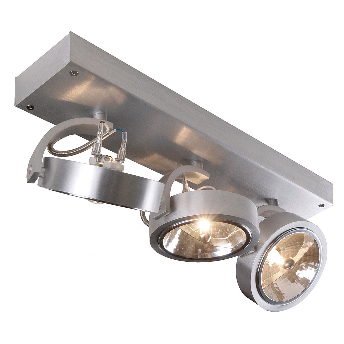 SLV KALU 3 Wand- und Deckenleuchte alu gebürstet, 3xQRB111, max. 50W