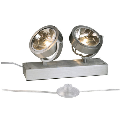 SLV KALU FLOOR 2 Standleuchte,alu gebürstet, 2xG53,max. 2x50W